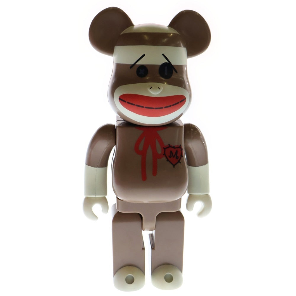 MEDICOM TOY(メディコムトイ) BE@RBRICK マゴリアムおじさんの不思議なおもちゃ屋 SOCK MONKEY 400% ベアブリック ソックモンキー 人形 フィギュア ブラウン