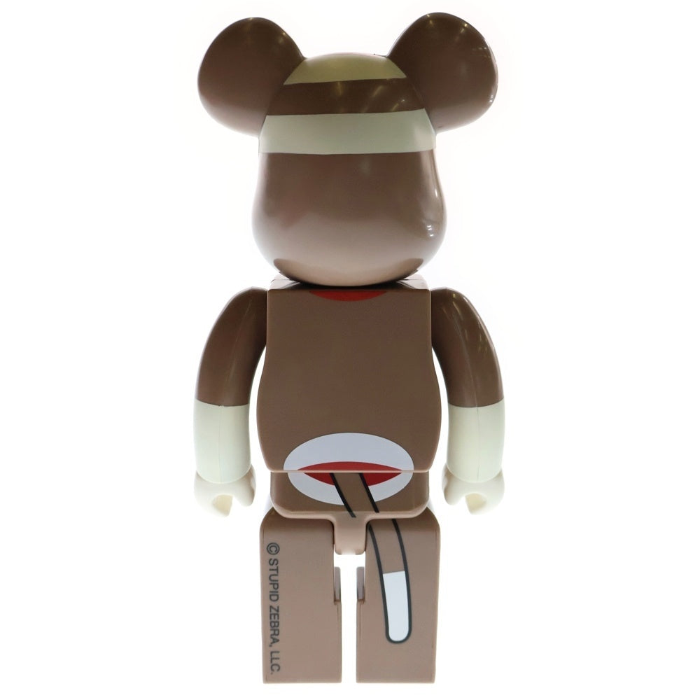 MEDICOM TOY(メディコムトイ) BE@RBRICK マゴリアムおじさんの不思議なおもちゃ屋 SOCK MONKEY 400% ベアブリック ソックモンキー 人形 フィギュア ブラウン