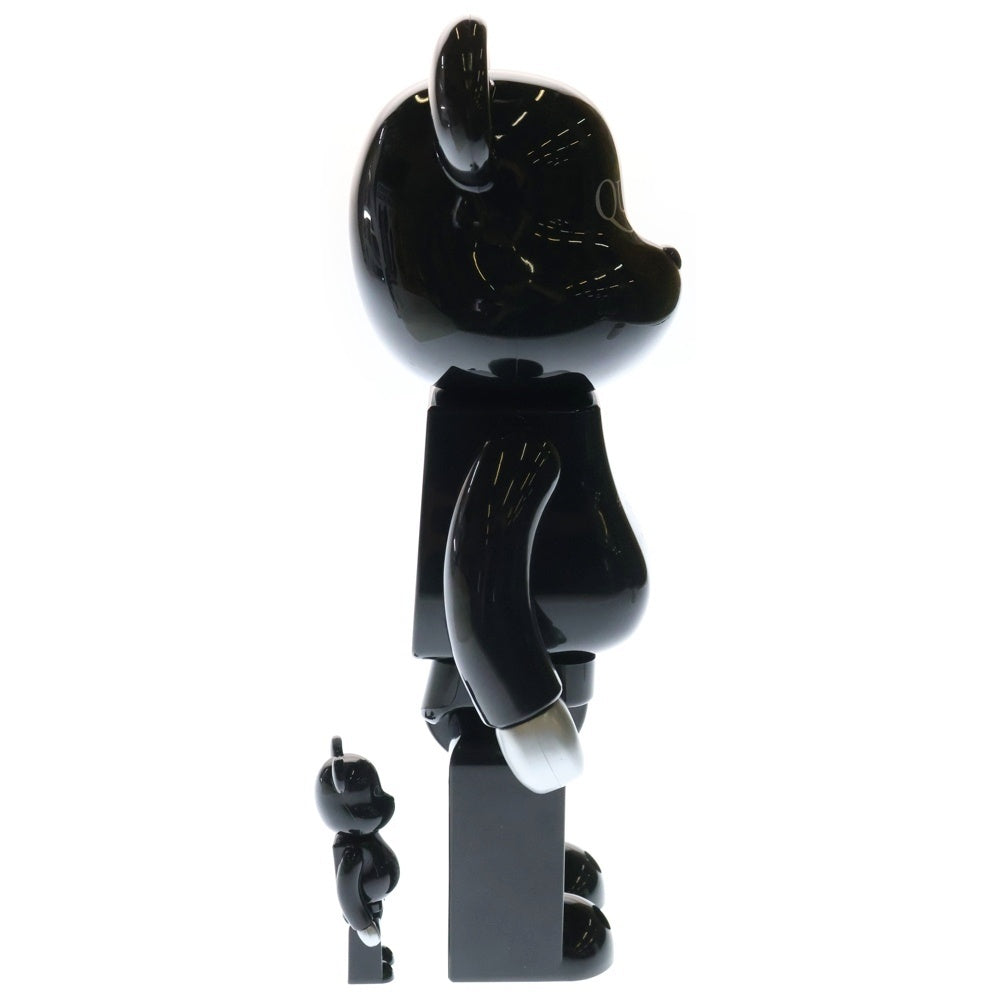 MEDICOM TOY(メディコムトイ) 2008年 BE@RBRICK QUEEN 400%&100% ベアブリック クイーン 人形 フィギュア ブラック/シルバー