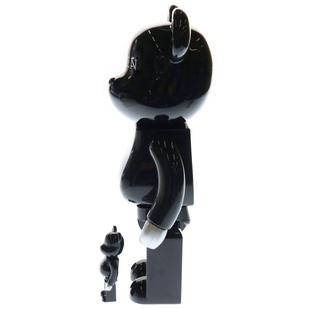 MEDICOM TOY(メディコムトイ) 2008年 BE@RBRICK QUEEN 400%&100% ベアブリック クイーン 人形 フィギュア ブラック/シルバー