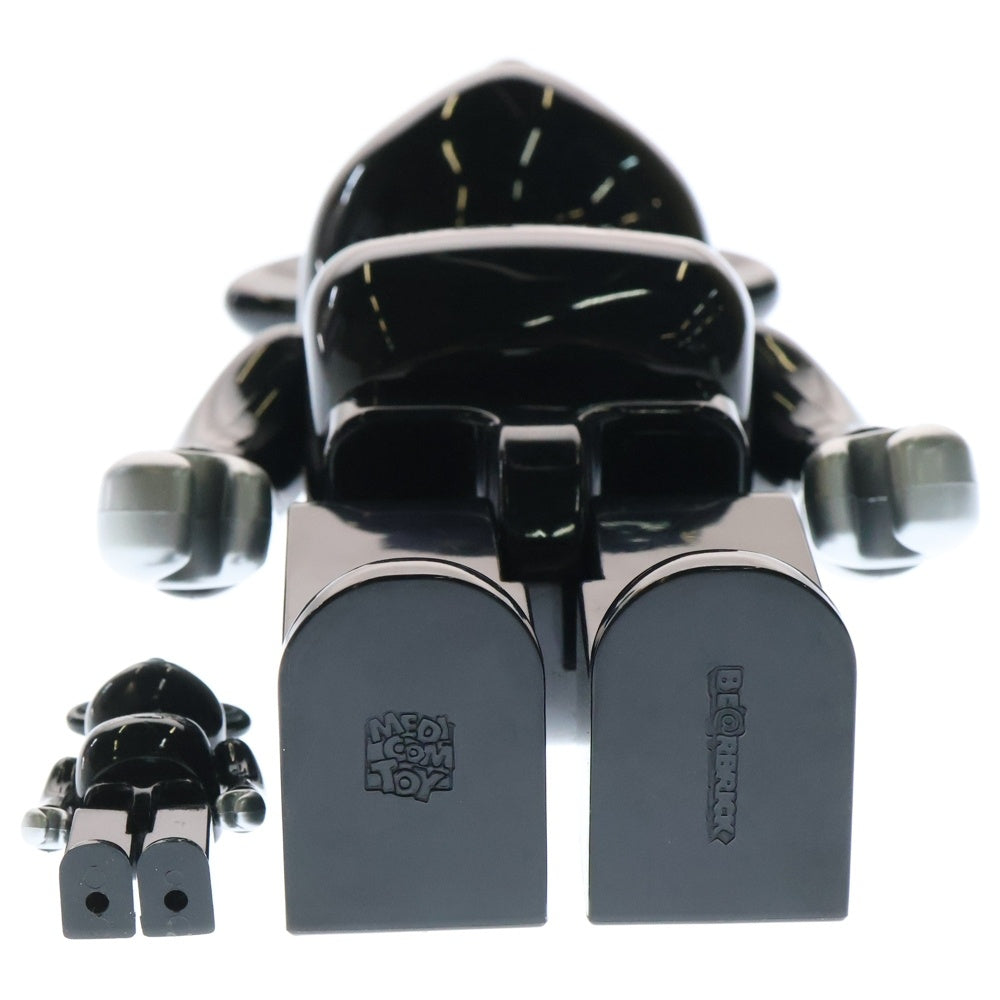 MEDICOM TOY(メディコムトイ) 2008年 BE@RBRICK QUEEN 400%&100% ベアブリック クイーン 人形 フィギュア ブラック/シルバー