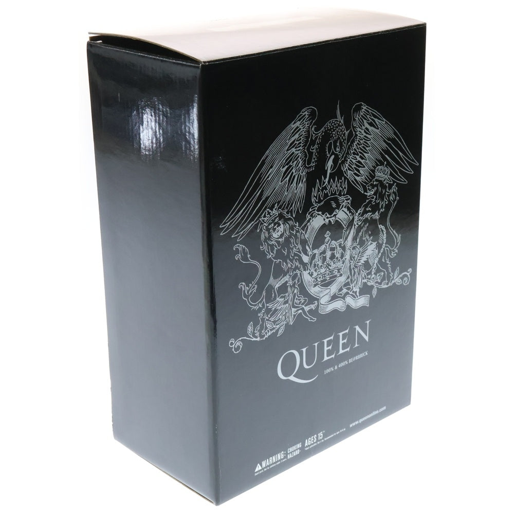 MEDICOM TOY(メディコムトイ) 2008年 BE@RBRICK QUEEN 400%&100% ベアブリック クイーン 人形 フィギュア ブラック/シルバー