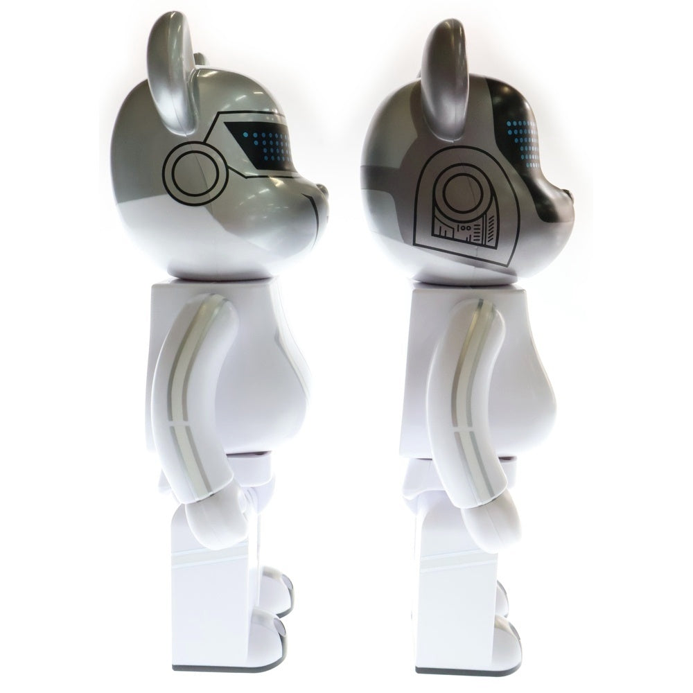 MEDICOM TOY(メディコムトイ) BE@RBRICK DUFT PUNK TRON LEGACY 400%400% ベアブリック ダフトパンク トロンレガシー 人形 フィギュア ホワイト/シルバー