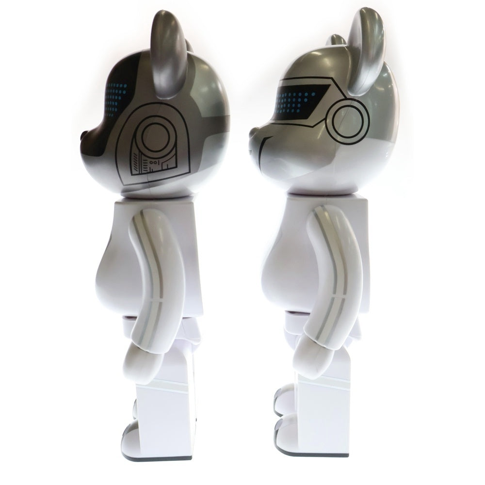 MEDICOM TOY(メディコムトイ) BE@RBRICK DUFT PUNK TRON LEGACY 400%400% ベアブリック ダフトパンク トロンレガシー 人形 フィギュア ホワイト/シルバー