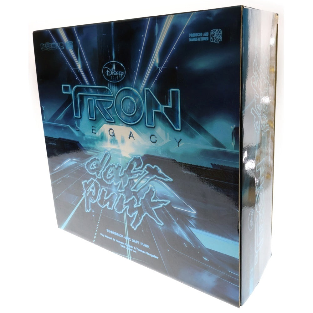 MEDICOM TOY(メディコムトイ) BE@RBRICK DUFT PUNK TRON LEGACY 400%400% ベアブリック ダフトパンク トロンレガシー 人形 フィギュア ホワイト/シルバー