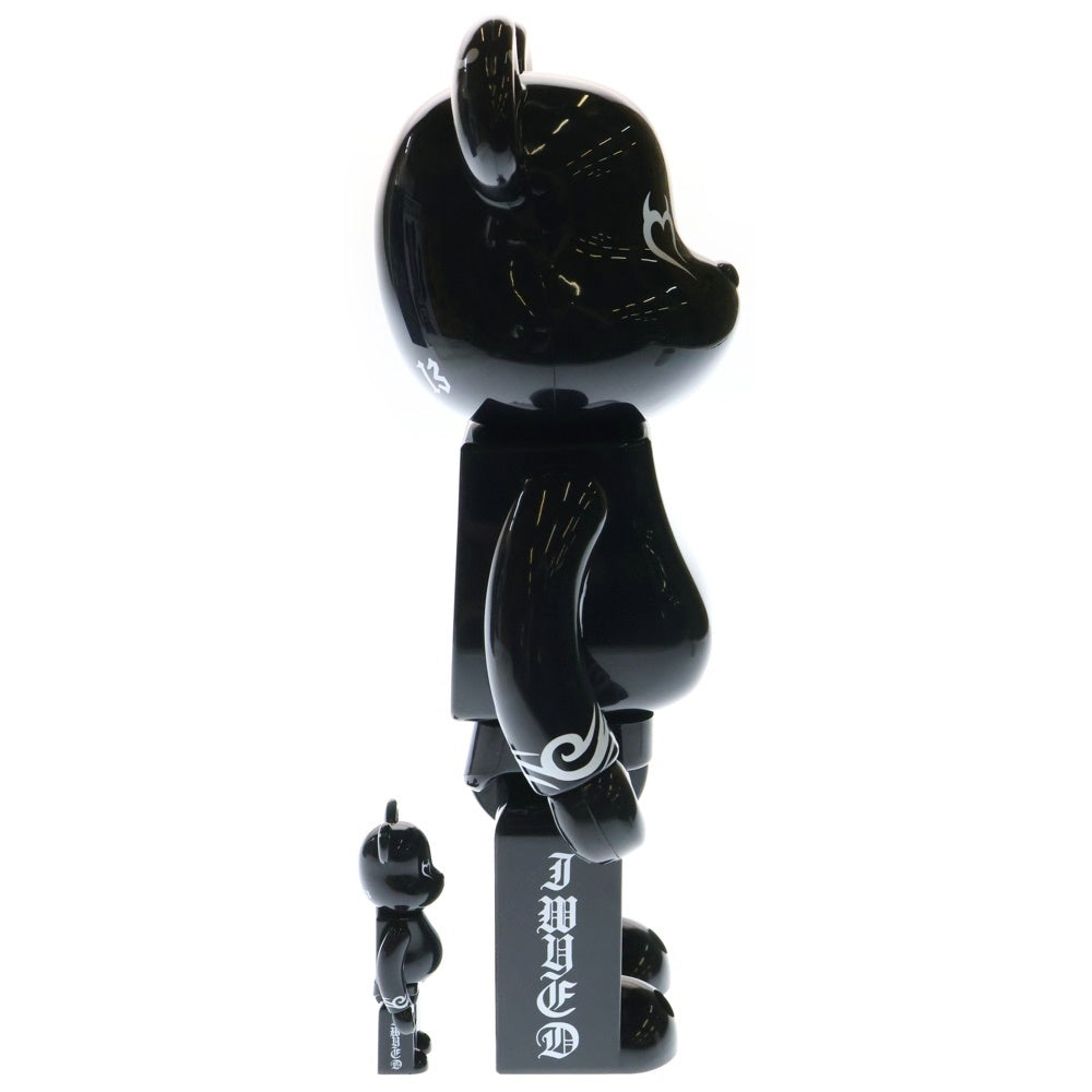 MEDICOM TOY(メディコムトイ) BE@RBRICK JWYED 2nd 400%&100% ベアブリック ジェイド 人形 フィギュア ブラック