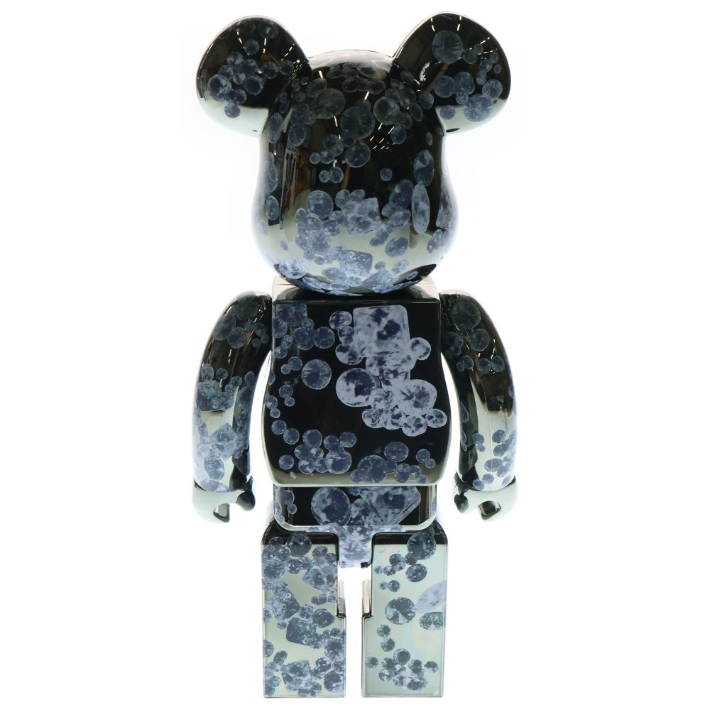 MEDICOM TOY(メディコムトイ) BE@RBRICK MATT BLACK 400% ベアブリック マットブラック ダイヤモンド 人形 フィギュア シルバー