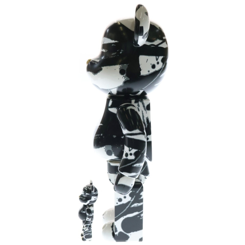 MEDICOM TOY(メディコムトイ) BE＠RBRICK TOMOKAZU MATSUYAMA 400%&100% ベアブリック 松山智一 マツヤマトモカズ 人形 フィギュア ブラック/ホワイト