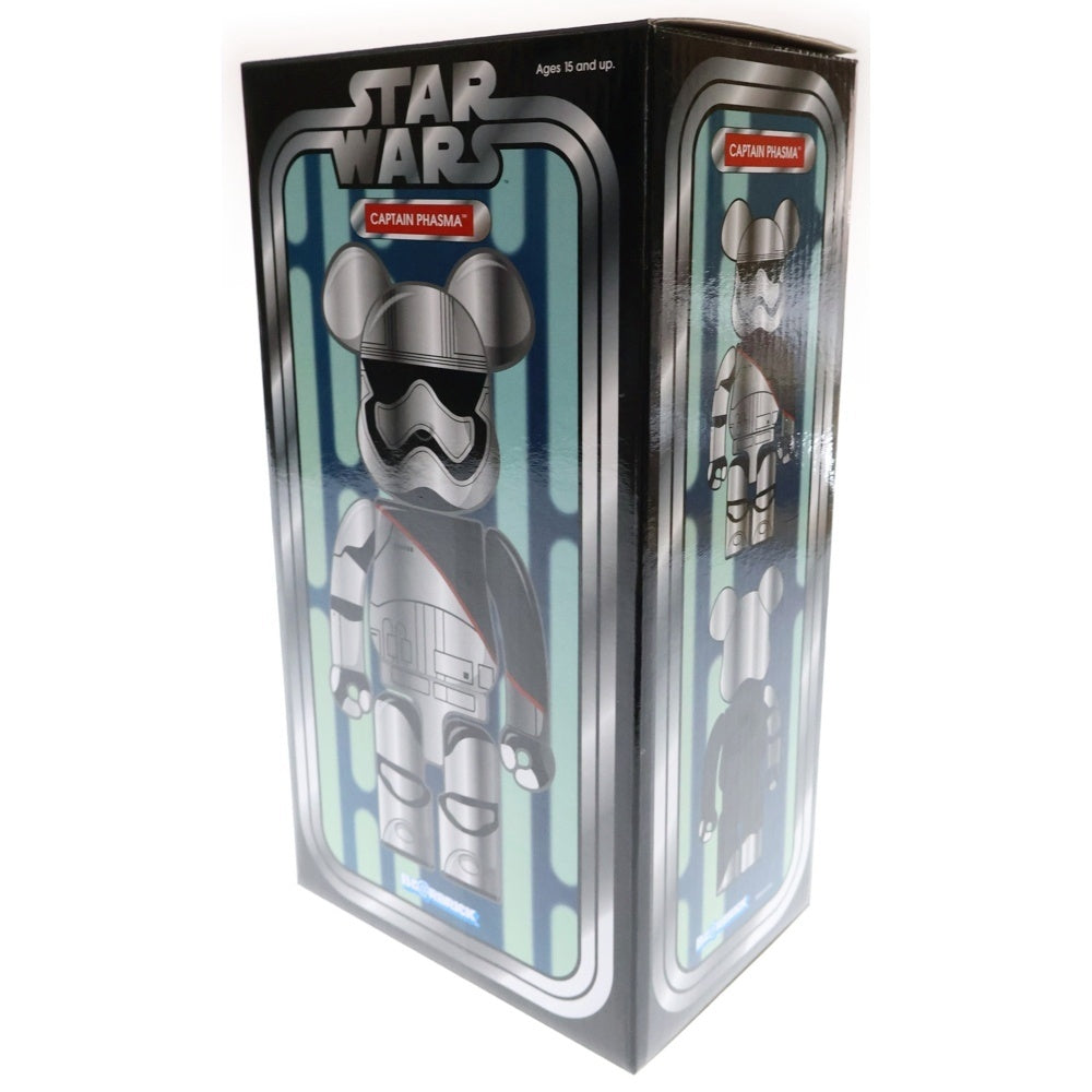 MEDICOM TOY(メディコムトイ) BE@RBRICK STAR WARS CAPTAIN PHASMA 400% ベアブリック スターウォーズ キャプテンファズマ 人形 フィギュア シルバー/ブラック