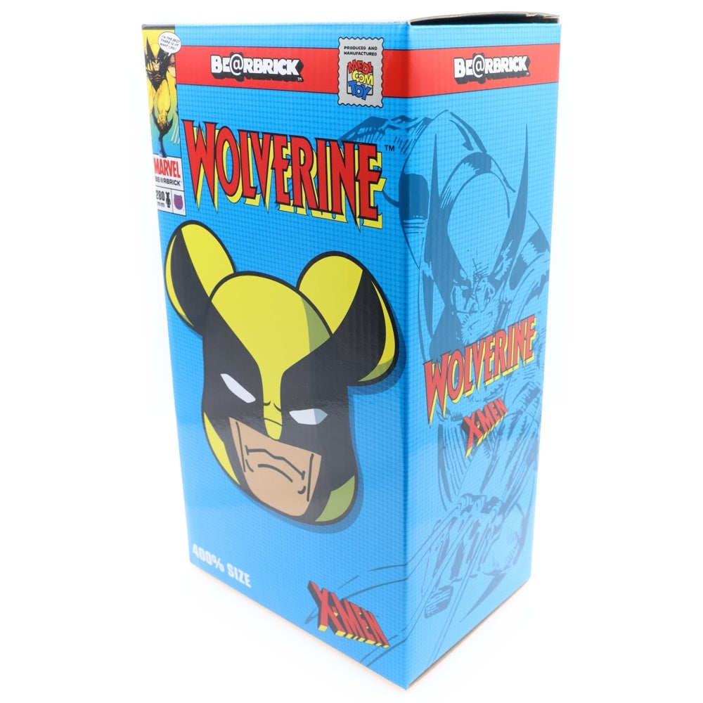 MEDICOM TOY(メディコムトイ) 2014年 BE@RBRICK MARVEL X-MEN WOLVERINE 400% ベアブリック マーベル エックスメン ウルヴァリン 初代 人形 フィギュア イエロー