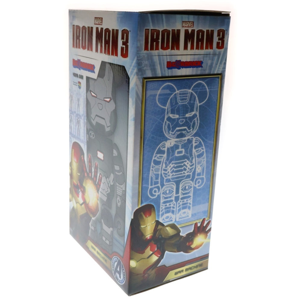 MEDICOM TOY(メディコムトイ) BE@RBRICK MARVEL IRON MAN 3 WAR MACHINE 400% ベアブリック マーベル アイアンマン3 ウォーマシン 人形 フィギュア グレー