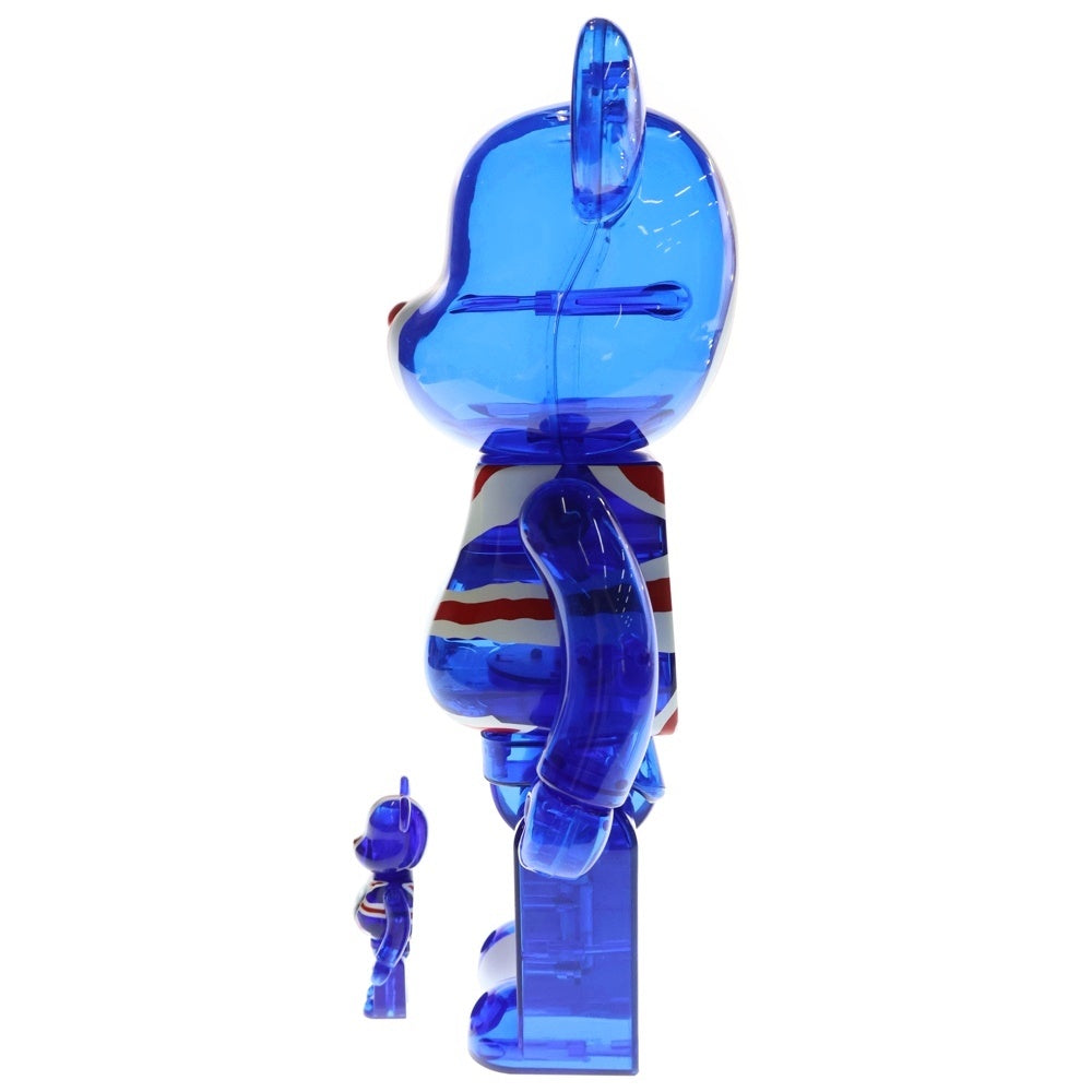 MEDICOM TOY(メディコムトイ) BE@RBRICK SEX PISTOLS GOD SAVE THE QUEEN 400%&100% ベアブリック セックスピストルズ ゴッド セイヴ ザ クイーン 人形 フィギュア クリアブルー