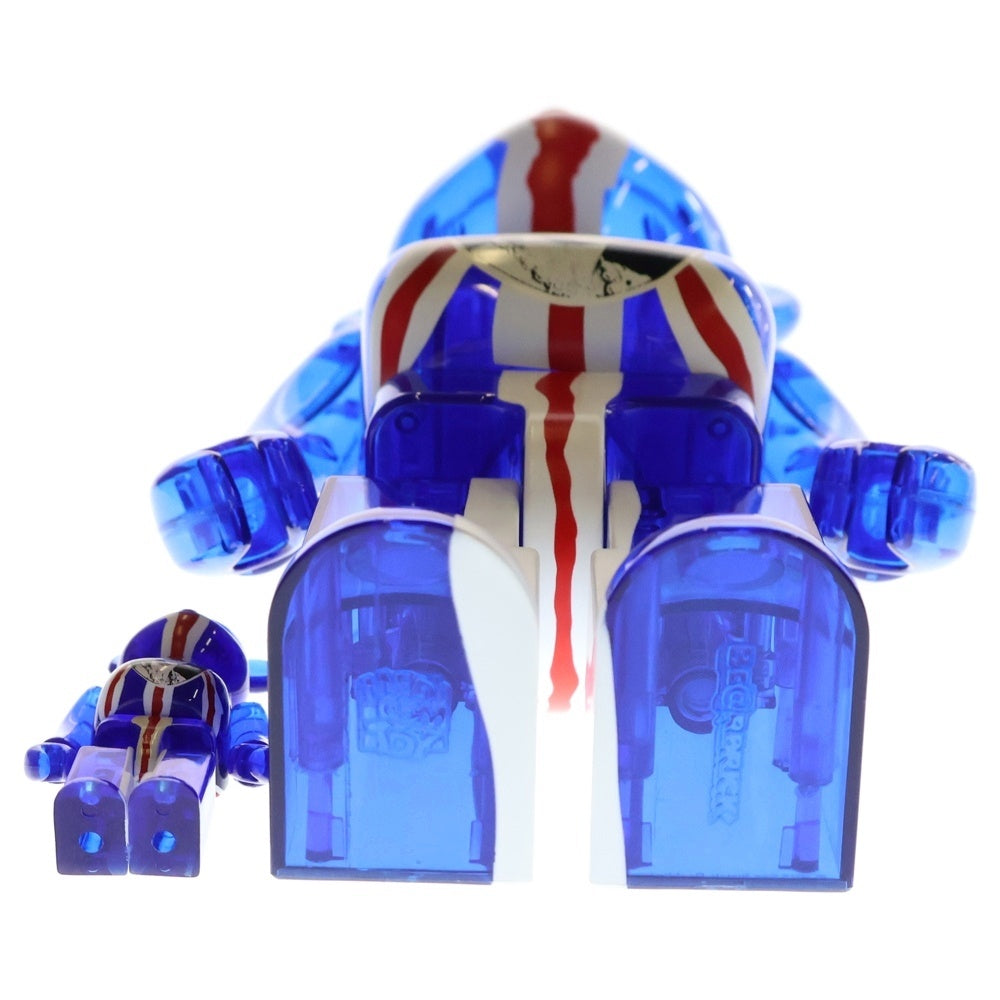 MEDICOM TOY(メディコムトイ) BE@RBRICK SEX PISTOLS GOD SAVE THE QUEEN 400%&100% ベアブリック セックスピストルズ ゴッド セイヴ ザ クイーン 人形 フィギュア クリアブルー