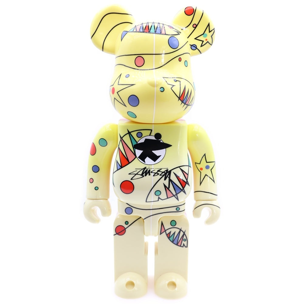 MEDICOM TOY(メディコムトイ) BE@RBRICK WORLDWIDE TOUR2 STUSSY 400% ベアブリック ワールドワイドツアー2 ステューシー 人形 フィギュア イエロー