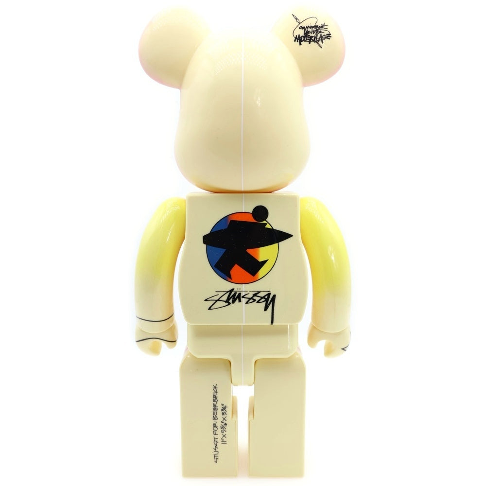 MEDICOM TOY(メディコムトイ) BE@RBRICK WORLDWIDE TOUR2 STUSSY 400% ベアブリック ワールドワイドツアー2 ステューシー 人形 フィギュア イエロー