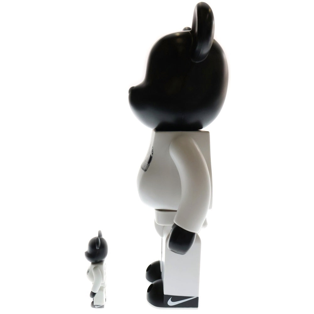 MEDICOM TOY(メディコムトイ) BE@RBRICK NIKE LUNAR FORCE 1 400%&100% ベアブリック ナイキ ルナフォース1 AIR FORCE 1 30周年記念 人形 フィギュア ブラック/ホワイト