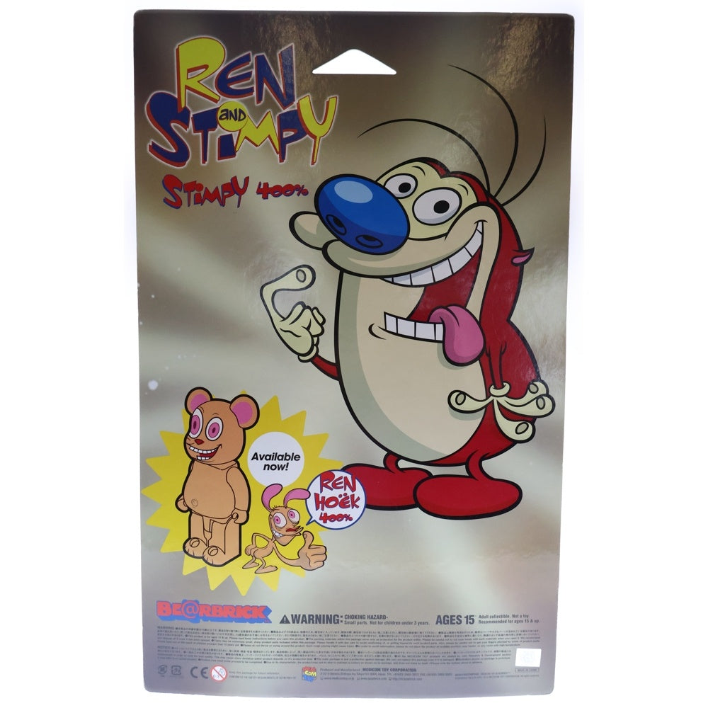 MEDICOM TOY(メディコムトイ) BE@RBRICK REN AND STIMPY 400% ベアブリック レン アンド スティンピー 人形 フィギュア レッド