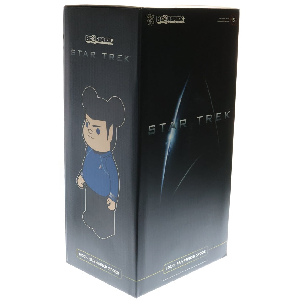 MEDICOM TOY(メディコムトイ) BE@RBRICK STER TREK SPOK 1000% ベアブリック スタートレック スポック フィギュア 人形 ブルー/ブラック