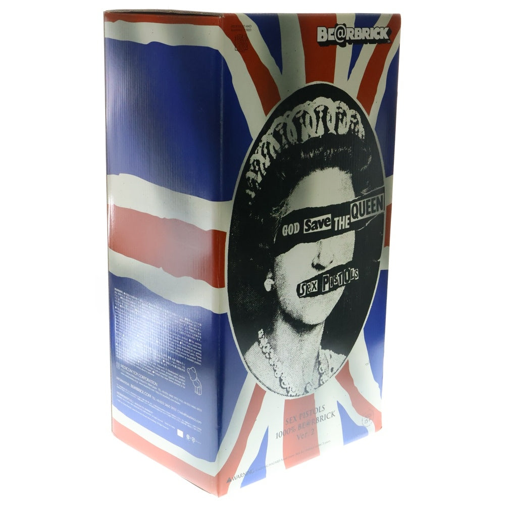 MEDICOM TOY(メディコムトイ) BE@RBRICK Sex Pistols God Save The Queen 1000% ベアブリック セックスピストルズ ゴッド セイヴ ザ クイーン フィギュア 人形 ブルー/レッド