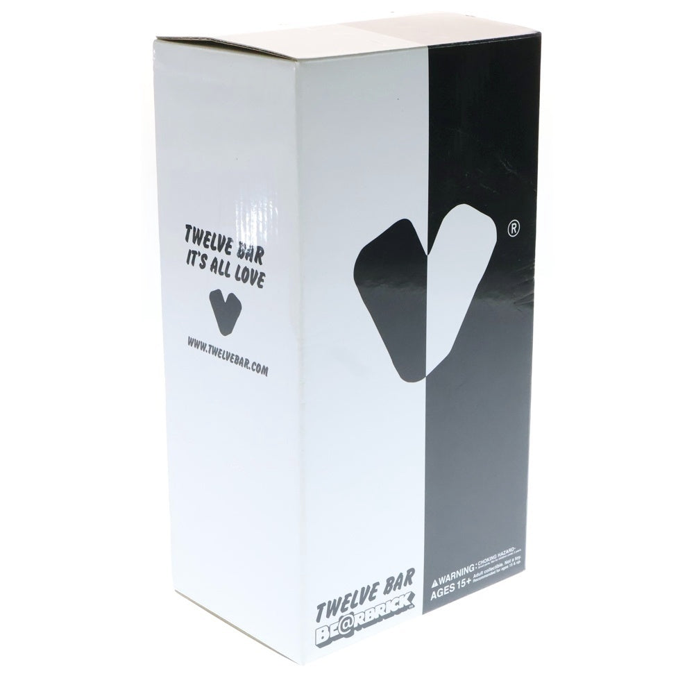 MEDICOM TOY(メディコムトイ) BE@RBRICK TWELVE BAR 400% ベアブリック トゥエルブバー フィギュア 人形 ブラック/ホワイト