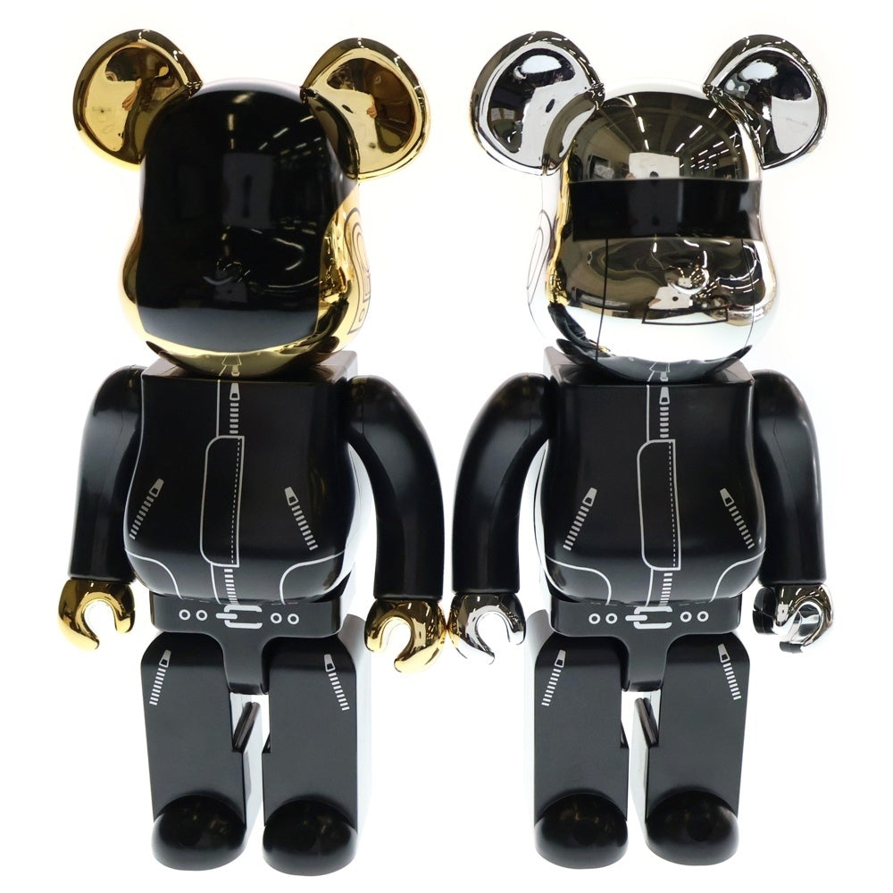 MEDICOM TOY(メディコムトイ) BE@RBRICK DAFT PUNK 2PACK HUMAN AFTER ALL 400% ベアブリック ダフトパンク フィギュア 人形 ブラック/ゴールド/シルバー