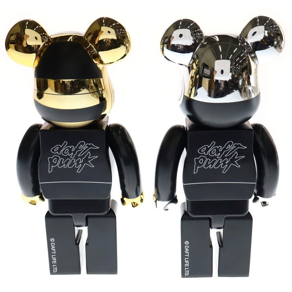 MEDICOM TOY(メディコムトイ) BE@RBRICK DAFT PUNK 2PACK HUMAN AFTER ALL 400% ベアブリック ダフトパンク フィギュア 人形 ブラック/ゴールド/シルバー