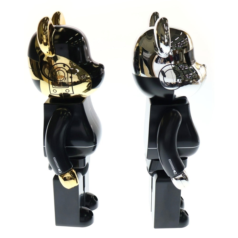 MEDICOM TOY(メディコムトイ) BE@RBRICK DAFT PUNK 2PACK HUMAN AFTER ALL 400% ベアブリック ダフトパンク フィギュア 人形 ブラック/ゴールド/シルバー