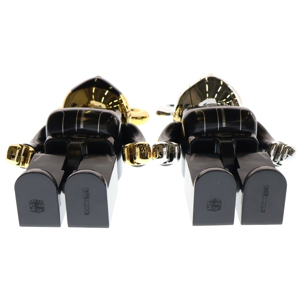 MEDICOM TOY(メディコムトイ) BE@RBRICK DAFT PUNK 2PACK HUMAN AFTER ALL 400% ベアブリック ダフトパンク フィギュア 人形 ブラック/ゴールド/シルバー