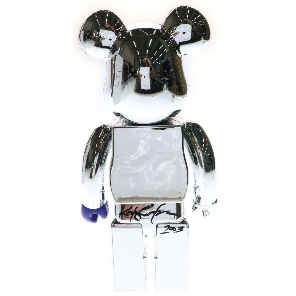 MEDICOM TOY(メディコムトイ) BE@RBRICK World Wide Tour Kostas Seremetis 400% ベアブリック コスタス 人形 フィギュア シルバー