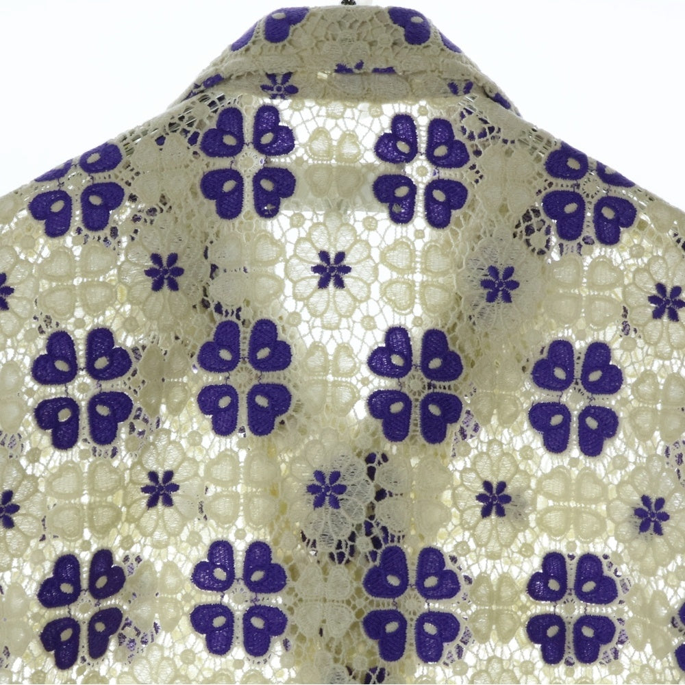 KITH(キス) 24SS ADONIS CAMP COLLAR SHORT SLEEVE SHIRT アドニス キャンプカラー フラワー総柄 レース ショートスリーブ 半袖シャツ 24-051-060-0028-2-0
