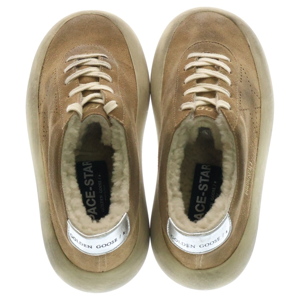 GOLDEN GOOSE DELUXE BRAND(ゴールデングースデラックスブランド) SPACE STAR スペース スター ボア スエード ローカットスニーカーブラウン レディース