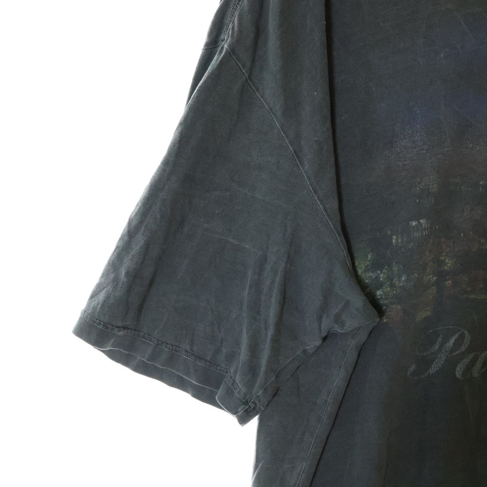 BALENCIAGA(バレンシアガ) 17AW Paris Tee パリス プリント クルーネック 半袖Tシャツ カットソー チャコールグレー 482382 TUK18