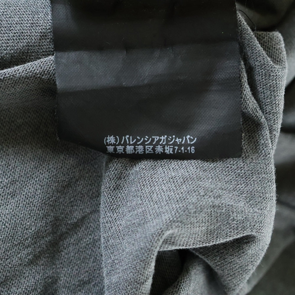 BALENCIAGA(バレンシアガ) 17AW Paris Tee パリス プリント クルーネック 半袖Tシャツ カットソー チャコールグレー 482382 TUK18