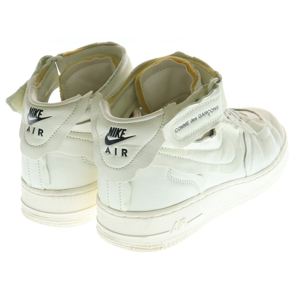 NIKE(ナイキ) ×COMME des GARCONS HOMME PLUS AIR FORCE 1 コムデギャルソン オムプリュス エアフォース1 ベルトストラップ ミッドカットスニーカー US8/26cm DC3601-100