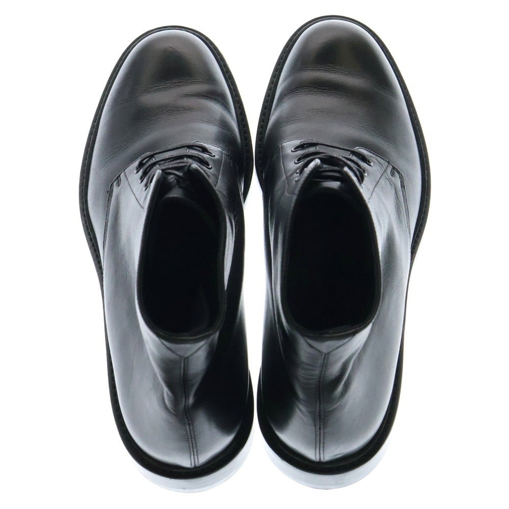SAINT LAURENT PARIS(サンローランパリ) レースアップ レザー ショートブーツ ブラック 417667 レディース