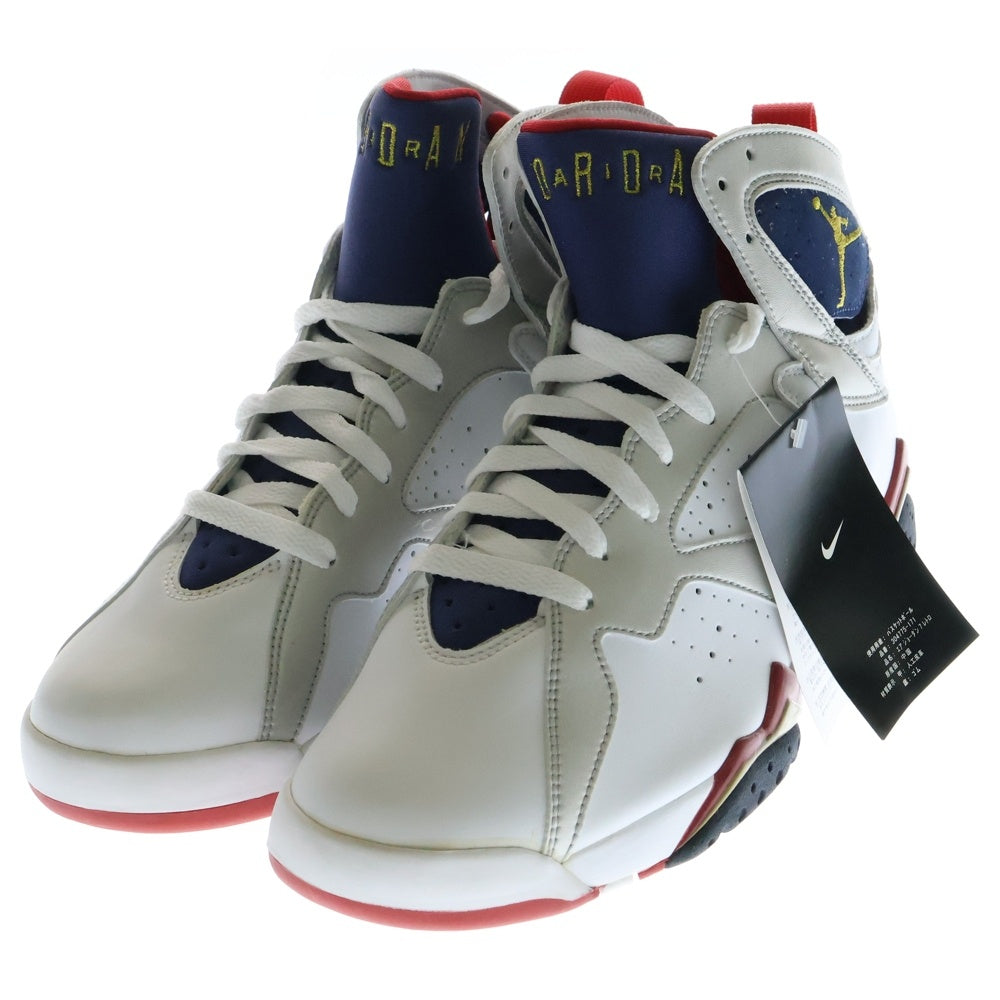 NIKE(ナイキ) 【観賞用 2004年製】AIR JORDAN 7 RETRO OLYMPIC エアジョーダン7 レトロ バルセロナオリンピック ハイカットスニーカー ホワイト US9/27cm 304775-171