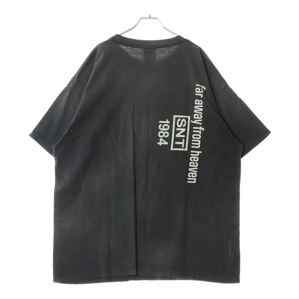 SAINT MICHAEL(セントマイケル) 22SS TEE ANCHOR アンカープリント クルーネック半袖Tシャツカットソー チャコールグレー SM-S22-0000-009