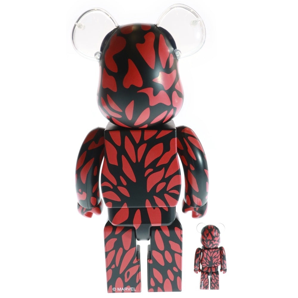 MEDICOM TOY(メディコムトイ) BE@RBRICK CARNAGE 100% & 400 ベアブリック カーネイジ 2体セット フィギュア 人形 レッド