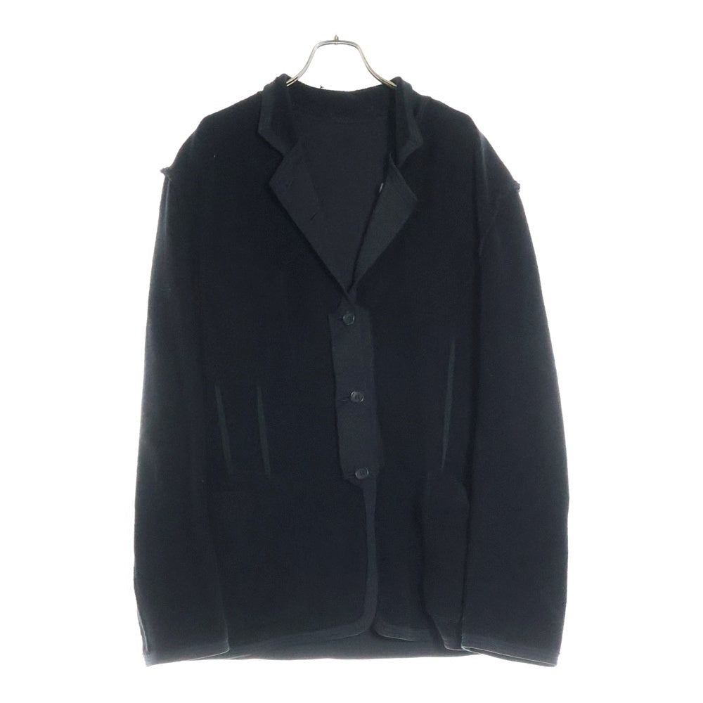 Yohji Yamamoto POUR HOMME(ヨウジヤマモト プールオム) 95SS カットオフ リバーシブル ウール ジャケット ブラック HB-J67-600