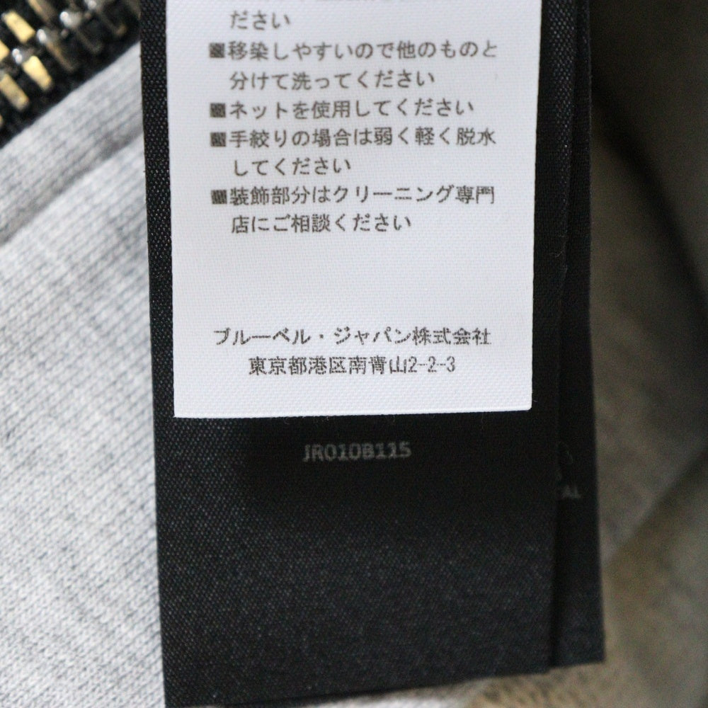 BALMAIN(バルマン) Back Logo Side Zip Parka バックロゴ サイドジップ スウェットパーカー グレー WH1JR010