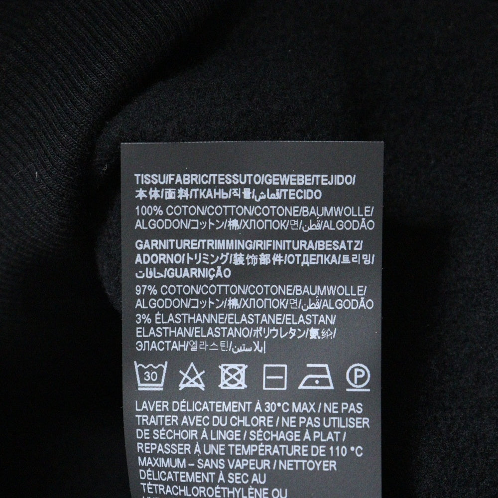 SAINT LAURENT PARIS(サンローランパリ) 23AW Shawl Neck Sweatshirt ショールネック スウェットトレーナー ブラック 755059 Y36SW