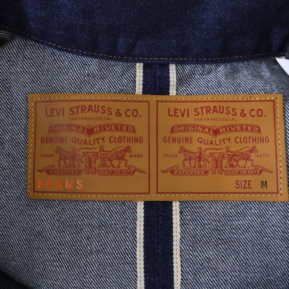 Levi's(リーバイス) ×BEAMS SUPER WIDE V2 TYPE I TRUCKER ビームス ワイドデニムジャケット トラッカージャケット インディゴ PC9-A8424-0001