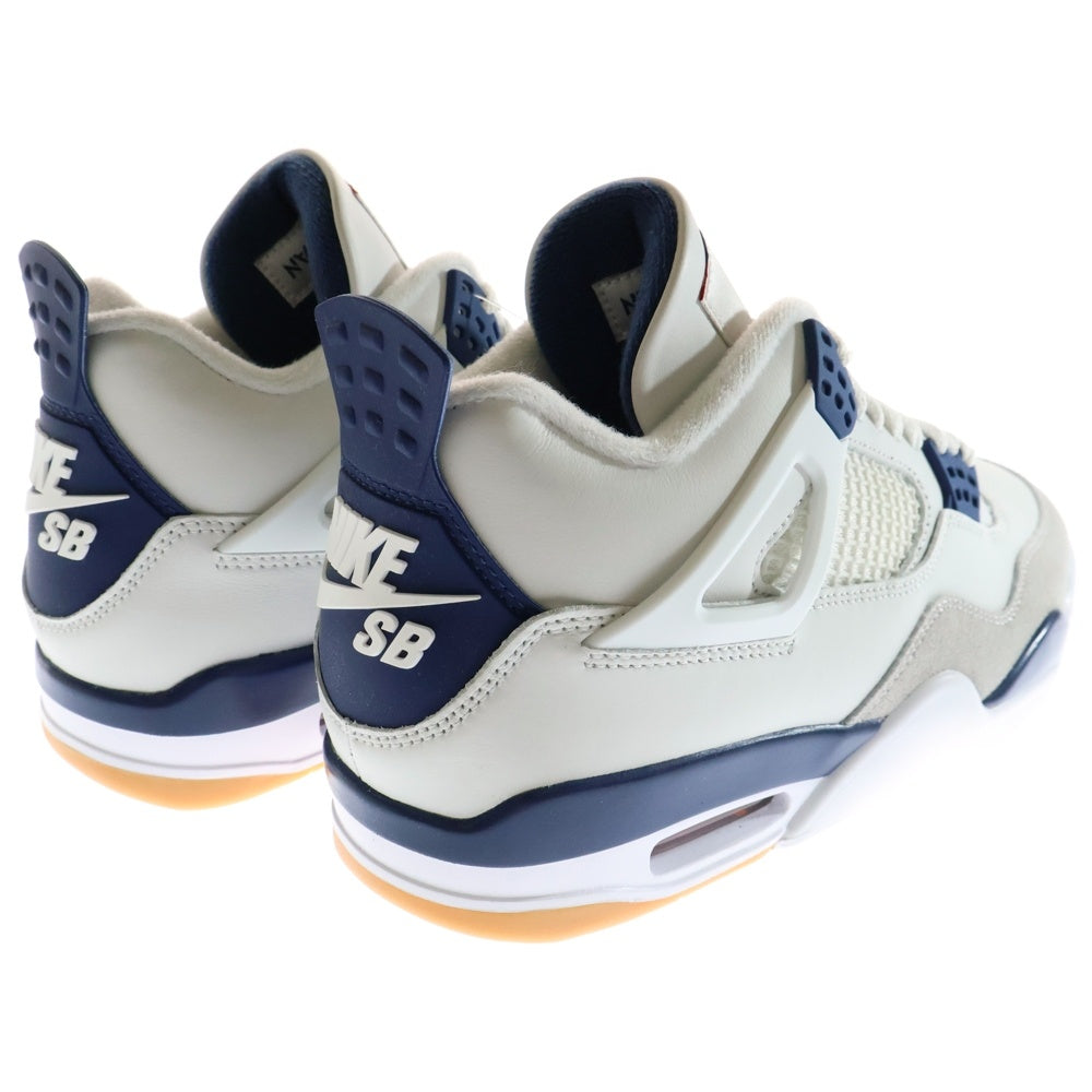NIKE SB(ナイキエスビー) AIR JORDAN 4 RETRO SP エアジョーダン 4 レトロ ハイカットスニーカー ホワイト/ネイビー US9/27cm DR5415-100