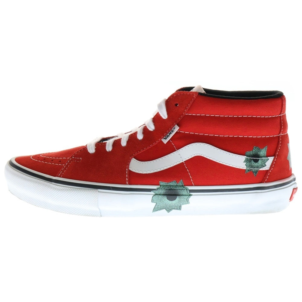 SUPREME(シュプリーム) 25SS ×VANSNate Lowman Skate Grosso Mid バンズ ネイト ロウマン スケート グロッソ ミッドスニーカー レッド US11/29cm VN0A5KS1RED