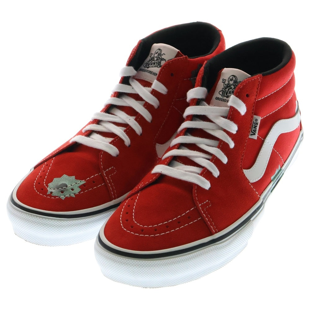 SUPREME(シュプリーム) 25SS ×VANSNate Lowman Skate Grosso Mid バンズ ネイト ロウマン スケート グロッソ ミッドスニーカー レッド US11/29cm VN0A5KS1RED