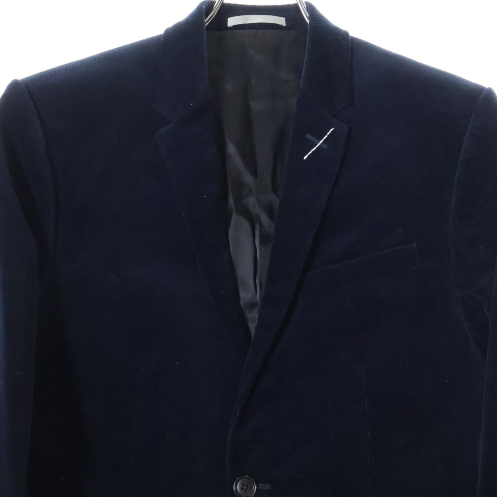 DIOR(ディオール) ナローラペル2Bコーデュロイシングルテーラードジャケット ネイビー 863C205M4104