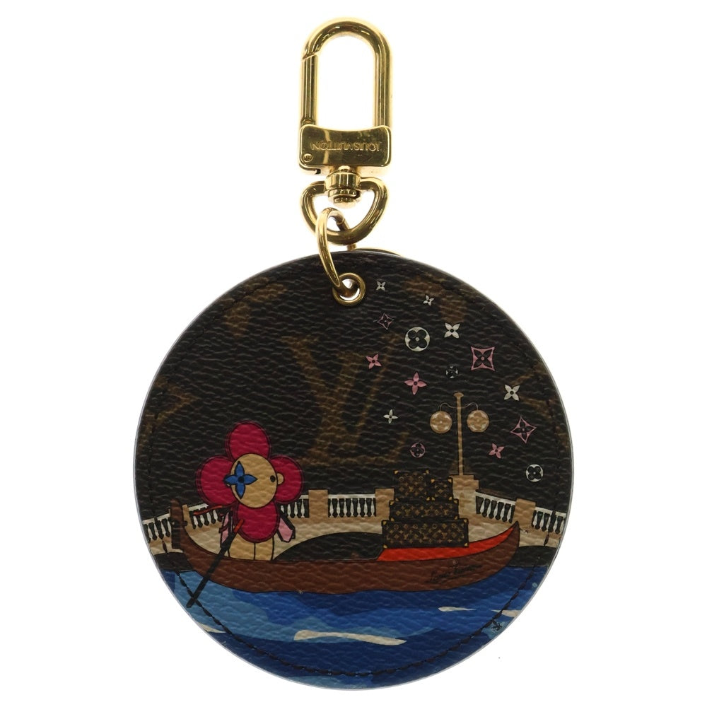 LOUIS VUITTON(ルイヴィトン) イリュストレ ヴィヴィエンヌ モノグラムキャンバス キーホルダー バッグチャーム ブラウン/ブルー M68652 DI0199 レディース