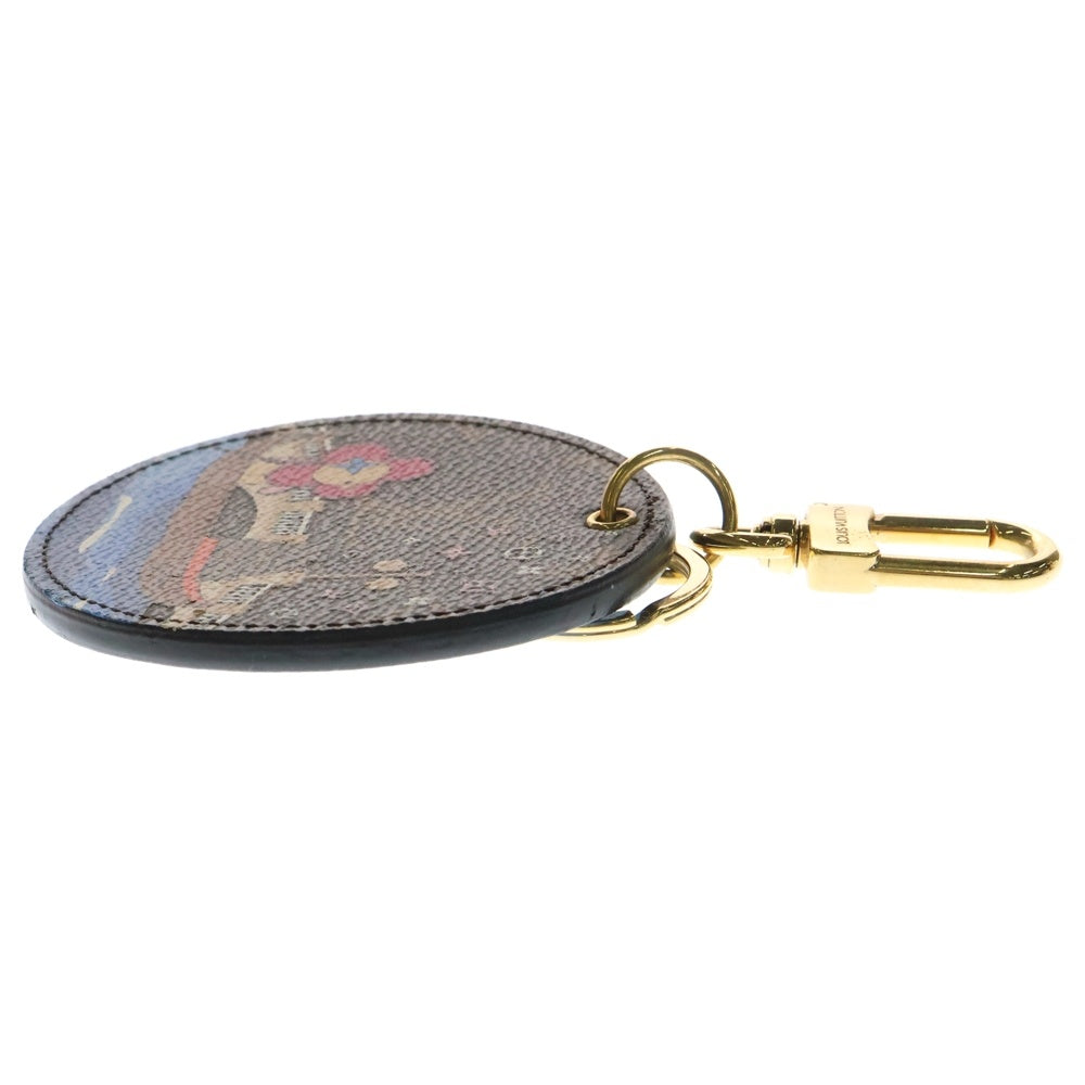 LOUIS VUITTON(ルイヴィトン) イリュストレ ヴィヴィエンヌ モノグラムキャンバス キーホルダー バッグチャーム ブラウン/ブルー M68652 DI0199 レディース