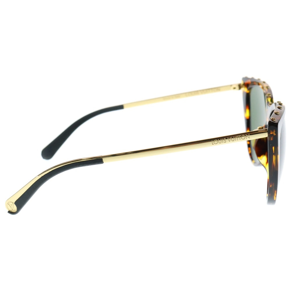 LOUIS VUITTON(ルイヴィトン) ラブーム キャットアイシェイプ フレーム サングラス メガネ アイウェア ブラウン/ゴールド Z1038E レディース