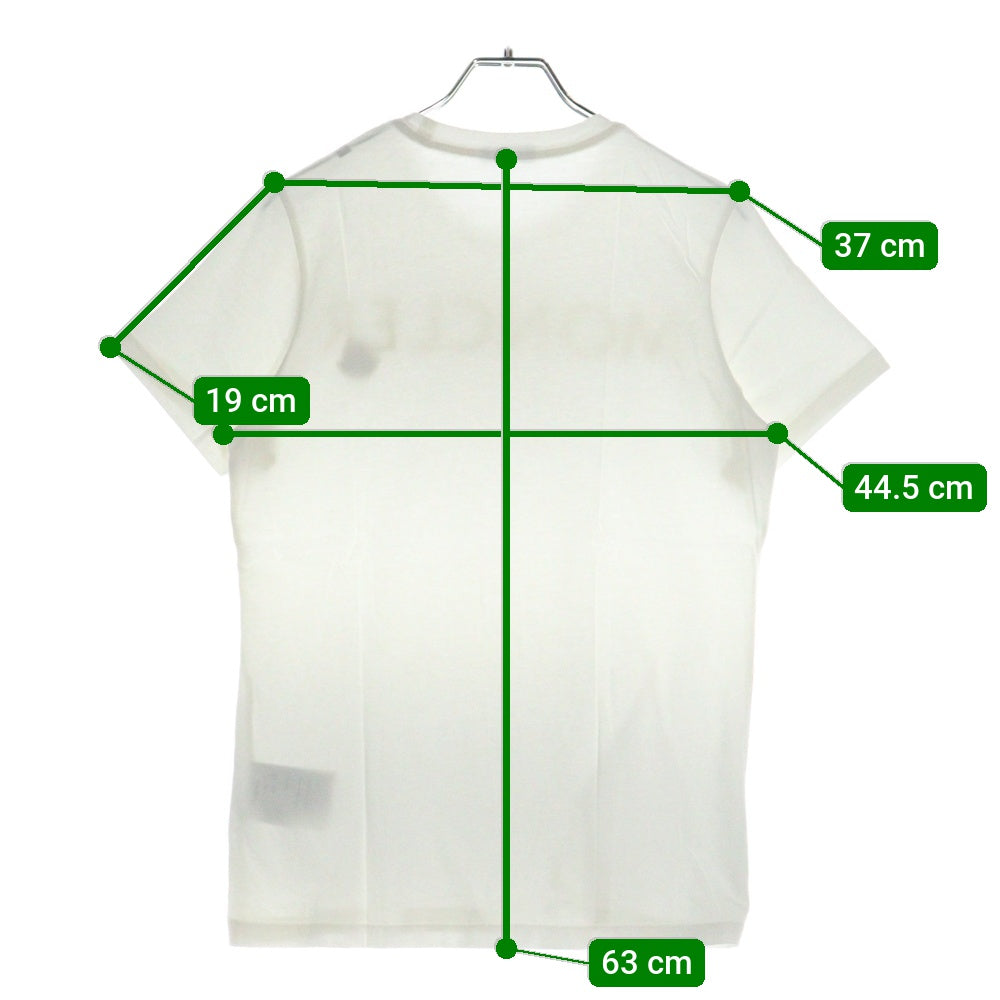 MONCLER(モンクレール) 21SS ロゴプリント クルーネック半袖Tシャツカットソー ホワイト G10938C71510 V8094